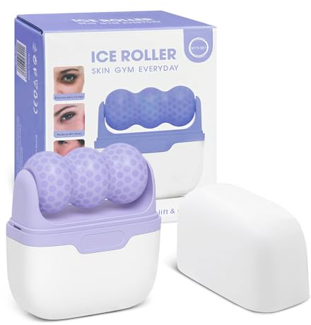 Flintronic Ice Roller Gesicht, 2 in 1 Eisroller für Gesicht und Augen, Face Roller Ice Roller Massagegerät Tool und Reiseetui, Frauen Geschenk für Anti-Aging, Gesichtsstraffung, Face Icing
