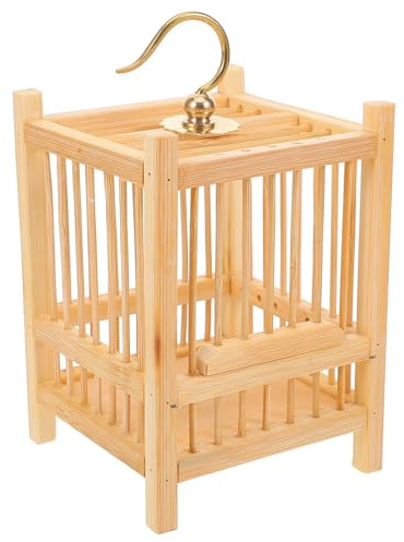 GALPADA Gabbia Quadrata in bambù Design Riutilizzabile Compatto e Portatile per Cavallette e Grilli e Appassionati di Insetti