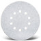 MENZER White Klett-Schleifscheiben, 225 mm, 10-Loch, f. Trockenbauschleifer, Normalkorund (25 Stk.) K80