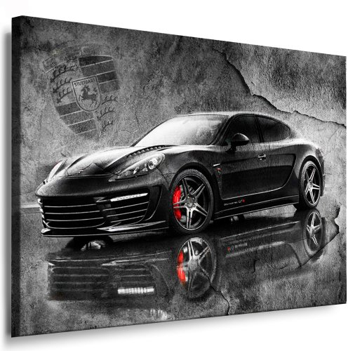 Porsche Panamera Stingray GTR Kunstdruck Leinwand Bild 100x70cm / Leinwandbild fertig auf Keilrahmen - Kunstdrucke, # 13 Leinwandbilder, Wandbilder, Poster, Gemälde, Pop Art Deko Kunst Bilder