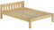 Erst-Holz® Doppelbett Kingsizebett 180x200 Massivholz Kieferbett Natur Futonbett mit Rollrost 60.38-18