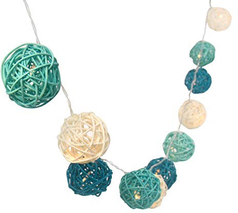 10 FT/3 m 30LED funciona con pilas ratán bola string guirnalda de luz LED