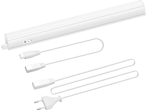ENUOTEK Lampara Barra Tubo de Regleta Tira LED 4W para Bajo Mueble Armario de Cocina 313MM Longitud de Lampara Luz Neutra 4000K Lot de 1 Lampara