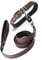 PetTec Dog’s Leash & Collar Set in Trioflex, 2m Leash + Quick Connector, Magnetic Link for Quickly Opening and Closing the Hook on Pet’s Lead in 1 second, Stainless, for Dogs up to 40kg