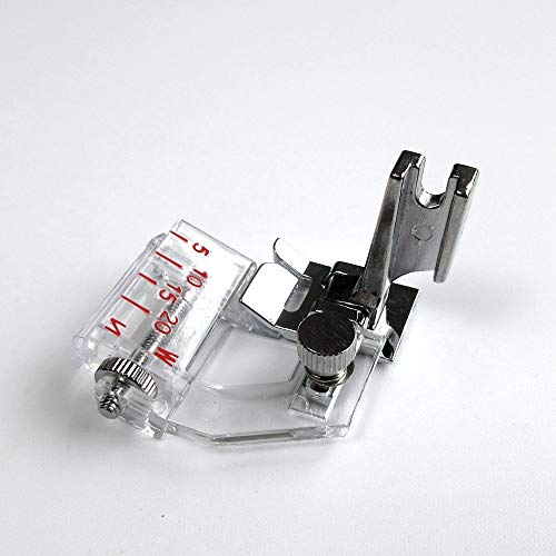 Verstellbarer Schrägband-Fuß für Pfaff Kenmore Janome Brother mit hohem Schaft