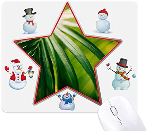 Sunshine Leaf Plant Nature Photography mas Snowman Family Star Mouse Pad