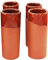 Set di 4 bicchieri tubo in ceramica di terracotta con capacità di 32 cl, altezza 17 cm, diametro 6 cm. Confezione 4 contenitori per bevande in stile tradizionale. Set di 4 bicchieri da bere.