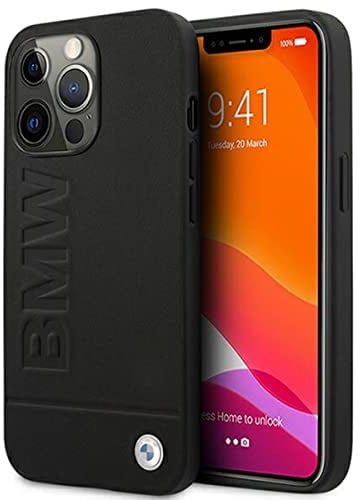 BMW BMHCP13LSLLBK Hülle für iPhone 13 Pro/13 6,1 schwarz Signature Logo Imprint