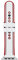 Armani Exchange Bracciale compatibile con Apple Watch, 42/44/45 mm - 22 mm Silicone bianco, AXT8001