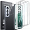 LK 2 Pack Protectors de Pantalla de Cristal Templado para Samsung Galaxy S22 5G con 2 Protectors de Lente de Cámara, Dureza 9H