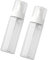 2 Pcs Plastic Dispenser Bottle Multifunctional Travel Bottles Portable Refillable Foam Pump Bottles for Facial Cleanser Hand Soap White