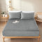 Sedefen Warme Spannbettlaken 180x200cm Grau Hellgrau Winter Flannell Bettlaken Plüsch Flauschige Cashmere Touch Boxspringbett Spannbetttuch für 25 bis 30cm Matraze