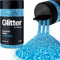 Hemway Premium Glitter Shaker - Ocean Blue | Chunky Metallic Flake Sequins for Resin & Epoxy Crafts | Craft Supplies for Tumblers, Festival, Hair, Face, Body, Eye & Nail Art | 130 g