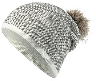 Sterntaler Baby - Mädchen Mütze Baby Bommelmütze Glitzereffekt, beige, 57