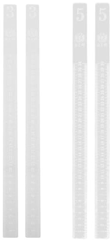 CALLARON 2 Pairs Rolling Strip Pin Rail Track Bar Leveler Leveling Device for Pastry Baking Cookies Transparent(3mm&5mm)