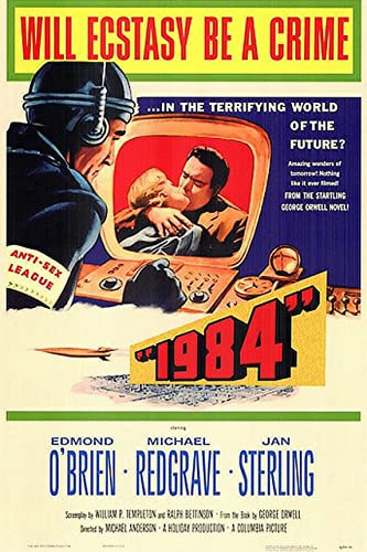 1984 MAXI Poster on Canvas - Filmkunstposter in verschiedenen Größen für Wohn- oder Schlafzimmerideen. Randlose Kultfilmbilder, klassische ikonische 70er, 80er, 90er Jahre, Vintage-Retro-Wanddekorati