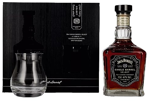 Jack Daniel's Select Single Barrel Tennessee Whiskey 47% Vol. 0,7l in Geschenkbox mit Snifter Glas