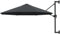 ZEYUAN Wall-Mounted Parasol with Metal Pole 300 cm Anthracite,Sun Umbrella,Cantilever Parasol,Garden Umbrella