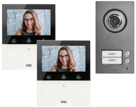 URMET MIKRA2 VOG5W VIDEO BIFAMILIENSET MIT MIKRA 2 SCHALTTASTE Klingel 1784726