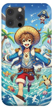 Transparent Design Case for Apple iPhone, Printed in France, Anime, One Piece (iPhone 14 Pro)