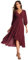 Ever-Pretty Wedding Guest Dresses for Women V-Neck 3/4 Sleeves Evening Dresses for Women Elegant Burgundy 12