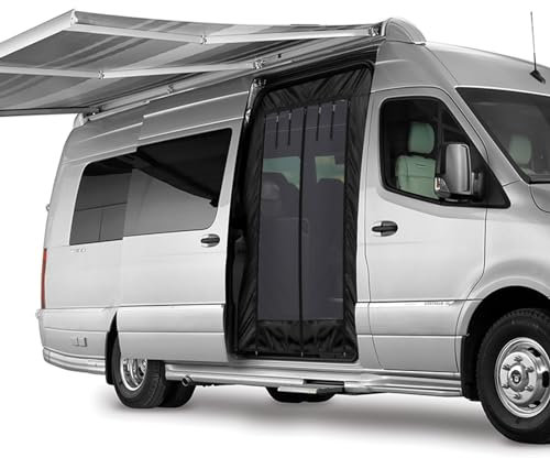 Opaltool Mosquitera Coche Puerta Corredera para Mercedes-Benz Sprinter 2007-2024 Techo Alto, Mosquitera para Techo con Cierre de Cremallera, Mosquitera para Camping al Aire Libre