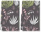 Geroclonup Gants de toilette avec plantes et licornes - Serviettes de cuisine géométriques pour pendaison de crémaillère