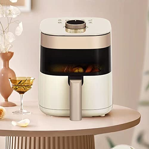 NEZIH Fryer À Air Multifonctionnel Visualisation Transparente Visualisation Air Fryer Electric Fryer Sans Huile/Beige
