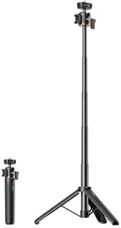 LICHIFIT Trípode extensible selfie Stick para DJI Osmo Pocket 3 bolsillos longitud de cámara ajustable barra de extensión con cardán giratorio para Insta360 ONE X3 /X2 soporte de montaje de cámara de