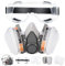 BIUOW Respirator Mask, Dust Gas Mask withFilter, Paint Mask, Chemical for Dust, Organic Vapors,Chemicals Protection with Safety Goggles