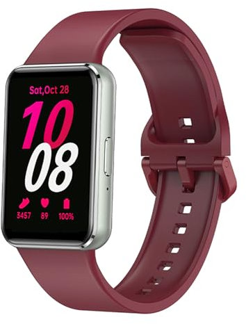 Issinlky bracelet pour Galaxy Fit 3, bracelet en silicone souple pour Galaxy Fit 3 SM-R390 Herren Damen