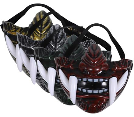 Japanische Geistermasken aus Kunststoff und Kunstharz für Party und Cosplay