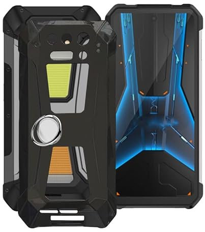 HGJTFANY Coque pour Unihertz 8849 Tank 2 Pro (6.79) avec 360 Degrés Rotation Anneau Support, Ultra-Mince Souple Silicone Antichoc Housse Etui pour Unihertz 8849 Tank 2 Pro, TPU Bumper Protective Case