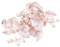 HONMEET 1stück Eleganter Kristall Haarkamm Für Bräute Handgefertigter Blumen-haarschmuck Für Hochzeiten Für Hochzeitsfrisuren Und Brautjungfern Roségold