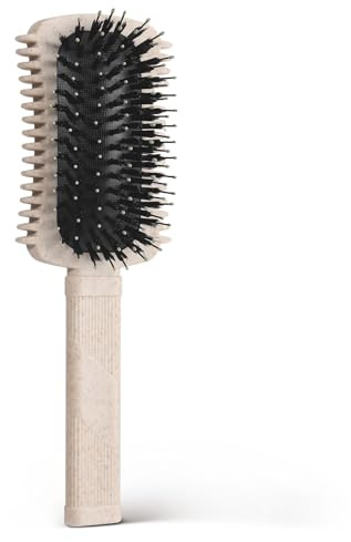 Auhrjomra Curly Hair Brush Defining, Volume Curl Defining Brush for Effortlessly Detangling Shaping and Styling Men's Women's Curls, Waves & Coils, Curly Hair Products, Reduce Frizz, Beige 1PC
