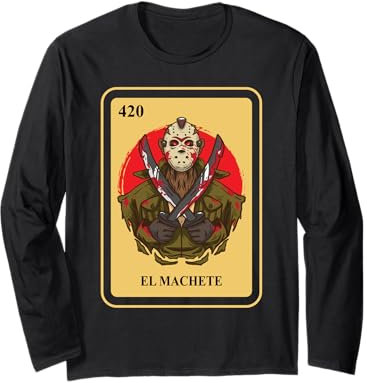 Mexikanisches El Machete traditionelles Bingo-Kartenspiel Langarmshirt