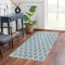 MOONLIGHT20015 Rugs Living Room – Small Bedside Area Rugs for Bedroom 40x60cm – Door Mat for Entryway Trellis Style Modern Rug Duck Egg Blue, Ava