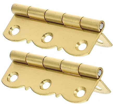HOMOCONO 2pièces Charnières Laiton Vintage Pour Instruments De Musique Accessoires Pour Pianos Et Supports De Partitions Doré