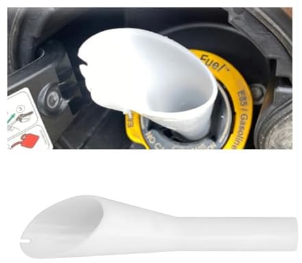 Adunsiaoto Imbuto per Auto, 1 Pezzi Imbuto di Carburante Diesel per Ford, Imbuto di Riempimento Diesel di Emergenza Lidless, Imbuto Olio Motore Ford 8U5A-17B068-EB 1782177 1833948 2050651(Bianco)