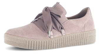 Gabor Damen Low-Top Sneaker, Frauen Sneaker,antikrosa,silbrt,Casual,Fashion,metallic,Effekt,Easy-Walking,elegant,Gold,Rosewood,38.5 EU / 5.5 UK