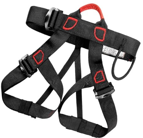Longe d'escalade de sécurité – Sangle d'ancrage pour harnais, corde antichute | Conception élastique à double jambe, construction robuste, clips de connexion rapide avec amortisseur pour la protection