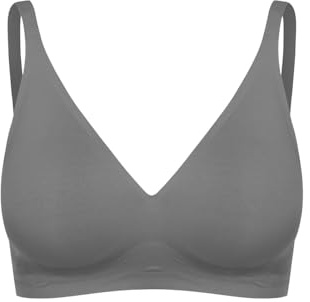 Cfab Push Up BH Damen ohne Bügel, nahtlos mit herausnehmbaren Pads, verstellbaren Trägern und weichem atmungsaktivem Material für Glatte Looks