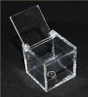 50 Würfelschachteln aus Plexiglas, 5 x 5 x 5 cm, transparent für Konfekt