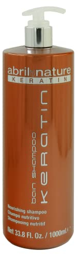abril et nature - Professionelles Friseur-Shampoo Keratin - Repariert und restrukturiert - Für glanzloses Naturhaar - Ultra-schnelle Wirkung - Kräftigende Keratin-Behandlung - 1000 ml