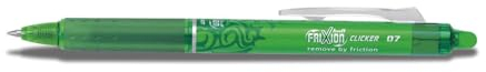 PILOT Tintenroller FRIXION BALL CLICKER 07, hellgrün 497810