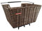 Pletscher Unisex – Erwachsene Rattan Fahrradkorb, braun, 1size