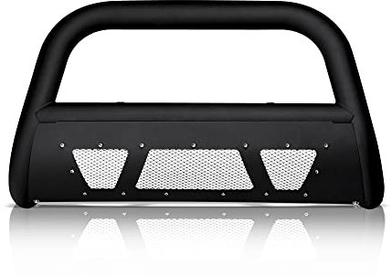 Armordillo USA 7168855 MS Series Frontier Bar passend für Nissan Frontier 2005–2019 – Mattschwarz mit Netz-Unterfahrplatte