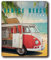 SkyBrands VW Bulli Decke Fleece-Decke Volkswagen 130x170 cm Tagesdecke Fleecedecke VW Decke Bulli Fanartikel VW Bus Kuscheldecke ÖKO TEX Standard Deutscher Händler