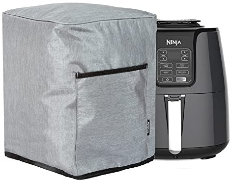 Crutello Air Fryer Cover with Storage Pockets for 4 Quart Air Fryer Dust Covers For Outside - Small Appliances, Compatible with Ninja