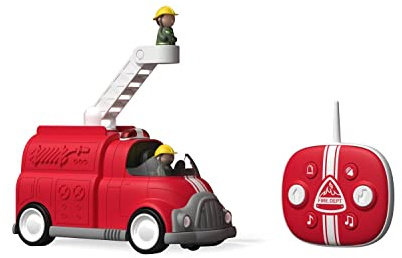 Sharper Image 1212000601 - RC Fire Engine - Ferngesteuertes Feuerwehrauto mit Licht & Sound - für Kinder ab 3 Jahren